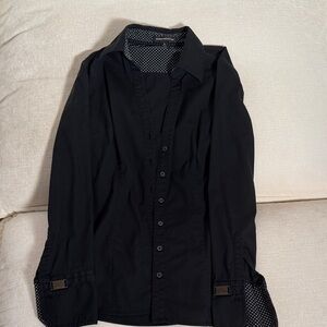 Express Black Button Down Shirt